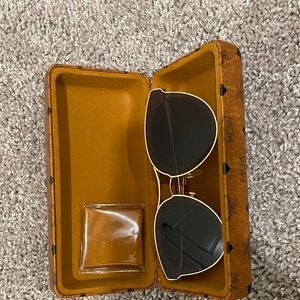 MCM Gold and Black Sunglasses